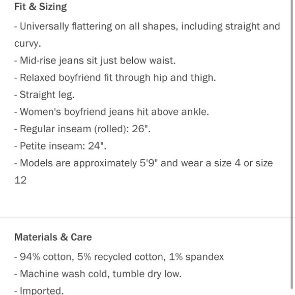 Old Navy Mid-Rise Straight Leg Boyfriend Jean - Picture 6 of 7